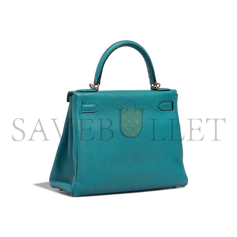 HERMÈS MASTER KELLY 28 TOGO BLEU PAON  (28*21*10cm)